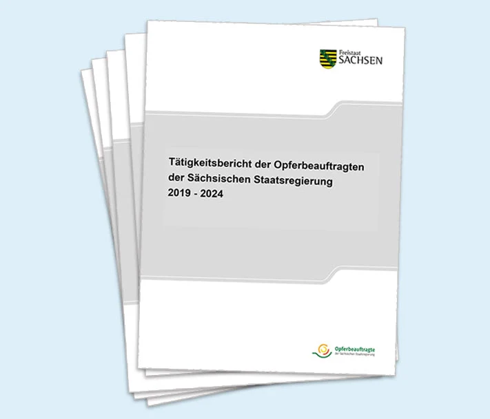 Titelbild des Tätigkeitsbericht der Opferbeauftragten